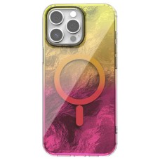 Чохол Apple iPhone 13 Pro Max, Shiny Mountain, Yellow-Pink, MagSafe, Жовтий