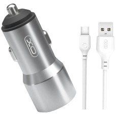 Автомобильное зарядное устройство XO TZ09 Apple iPhone SE 2022,iPhone 14 Pro Max,iPhone 14 Plus,iPhone 14 Pro,iPhone 14,iPhone 13 Pro,iPhone 13 Mini,iPhone 13,iPhone 13 Pro Max,iPhone 12 Mini,iPhone 12 Pro Max,iPhone 12 Pro, С кабелем, Lightning, 2.4 A, С