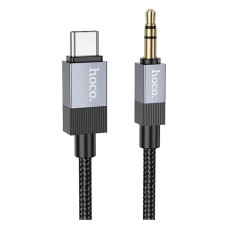 Кабель AUX Hoco UPA32B, Type-C, 1.0 м., Черный