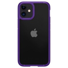Чехол Apple iPhone 12 Mini, Spigen Crystal Hybrid, Hydrangea Purple, Фиолетовый