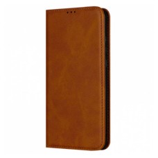 Чохол-книжка Xiaomi Redmi Note 14, Leather Case Fold, Коричневий