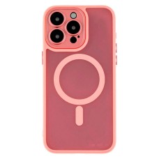 Чохол Apple iPhone 15, Matte Camera Lens, MagSafe, Рожевий