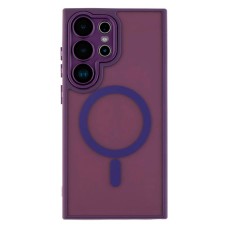 Чохол Samsung Galaxy S25, Matte Camera Lens, Dark Purple, MagSafe, Фіолетовий