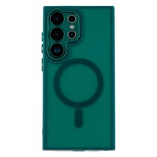Чохол Samsung Galaxy S25 Ultra, Matte Camera Lens, Dark Green, MagSafe, Зелений