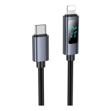 USB кабель Hoco X112 Favor Apple iPhone SE 2022, iPhone 14 Pro Max, iPhone 14 Plus, iPhone 14 Pro, iPhone 14, iPhone 13 Pro, iPhone 13 Mini, iPhone 13, iPhone 13 Pro Max, iPhone 12 Mini, iPhone 12 Pro Max, Lightning, 1.0 м., Чорний