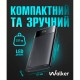 Повербанк (Power Bank) Walker WB-615, 10000 mAh, Чорний
