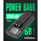 Повербанк (Power Bank) Walker WB-625, 20000 mAh, Чорний