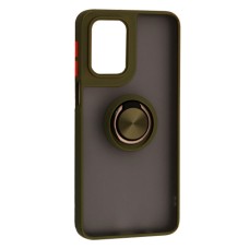 Чехол Motorola Moto G04, Moto G04s, XT2421-13 Moto E14, XT2423 Moto G24, Goospery Ring Case, Khaki, Зеленый