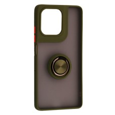 Чехол Motorola XT2437 Moto G75, Goospery Ring Case, Khaki, Зеленый