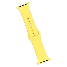 Ремінець Apple Watch 42, Watch 44, Silicone WatchBand, Light Yellow, Жовтий
