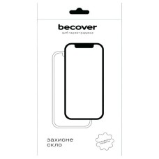 Захисне скло OPPO Reno 12F 5G, BeCover, Чорний