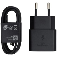 Сетевое зарядное устройство Samsung EP-T2510, с кабелем, Type-C, Черный