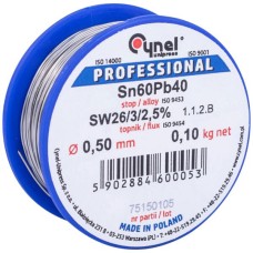 Припoй LC60-0.50/0.1 (Sn60Pb40-SW26), 100 гр.