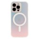 Чехол Apple iPhone 13, IMD Gradient, MagSafe, Прозрачный