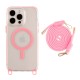 Чохол Apple iPhone 13 Pro, Lanyard, MagSafe, Рожевий