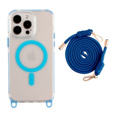 Чохол Apple iPhone 13 Pro, Lanyard, Sky Blue, MagSafe, Блакитний