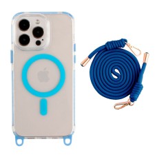 Чохол Apple iPhone 14 Pro, Lanyard, Sky Blue, MagSafe, Блакитний