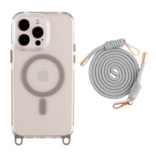 Чохол Apple iPhone 14 Pro, Lanyard, Titanium Grey, MagSafe, Сірий