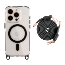 Чохол Apple iPhone 15 Pro, Lanyard, MagSafe, Чорний