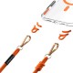 Чохол Apple iPhone 15 Pro, Lanyard, MagSafe, Помаранчевий