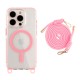Чохол Apple iPhone 15 Pro, Lanyard, MagSafe, Рожевий