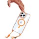 Чохол Apple iPhone 15 Pro, Lanyard, MagSafe, Рожевий