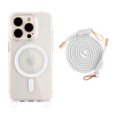 Чохол Apple iPhone 15 Pro, Lanyard, MagSafe, Білий