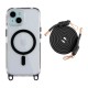 Чехол Apple iPhone 15, Lanyard, MagSafe, Черный