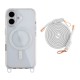 Чохол Apple iPhone 16, Lanyard, MagSafe, Білий