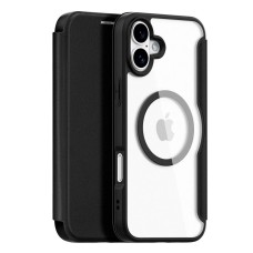 Чохол-книжка Apple iPhone 16e, Dux Ducis Skin X Pro, MagSafe, Чорний