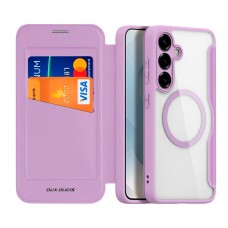 Чохол-книжка Apple iPhone 16e, Dux Ducis Skin X Pro, Purple Pink, MagSafe, Фіолетовий