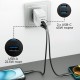 Сетевое зарядное устройство Promate PowerPort, Белый
