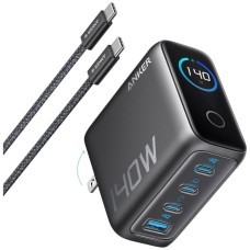 Мережевий зарядний пристрій Anker Laptop GaN Charger, Type-C, з кабелем, Чорний