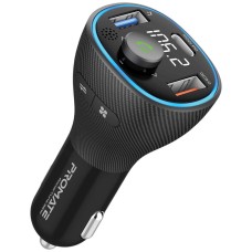 FM трансмиттер Promate PowerTune, Черный
