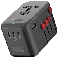 Сетевое зарядное устройство Promate TripMate-GaN100, Черный