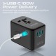 Сетевое зарядное устройство Promate TripMate-GaN100, Черный
