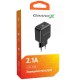 Сетевое зарядное устройство Grand-X, USB, Черный