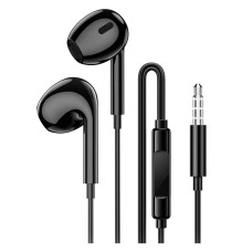 Наушники проводные Borofone BM100 Max Fuente, С микрофоном, Черный