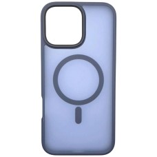 Чехол Apple iPhone 16 Pro, BeCover Metal Buttons Case, MagSafe, Синий