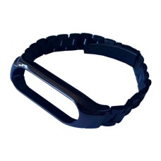 Ремінець Xiaomi Mi Band 3, Mi Band 4, Metal 3-BEAD, Чорний