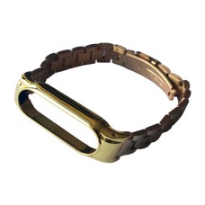 Ремінець Xiaomi Mi Band 3, Mi Band 4, Metal 3-BEAD, Lemon Gold, Золотий