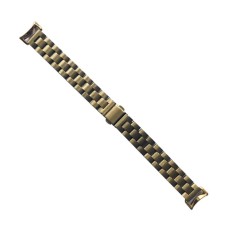 Ремінець Xiaomi Mi Band 8, Mi Band 9, Metal 3-BEAD, Lemon Gold, Золотий