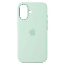 Чехол Apple iPhone 16, Silicone Classic Case, MagSafe, Aquamarine, Бирюзовый