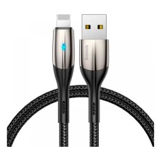 USB кабель Baseus Horizontal Apple iPhone SE 2022, iPhone 14 Pro Max, iPhone 14 Plus, iPhone 14 Pro, iPhone 14, iPhone 13 Pro, iPhone 13 Mini, iPhone 13, iPhone 13 Pro Max, iPhone 12 Mini, iPhone 12 Pro Max, Lightning, 2.0 м., Черный