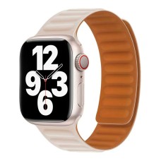 Ремінець Apple Watch 42, Watch 44, Magnetic Silicone, Starlight, Білий