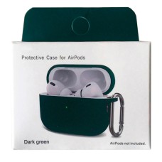 Чохол Apple AirPods, AirPods 2, Silicone Classic Case, Dark Green, Зелений