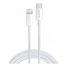 USB кабель WUW X181 Apple iPhone SE 2022, iPhone 14 Pro Max, iPhone 14 Plus, iPhone 14 Pro, iPhone 14, iPhone 13 Pro, iPhone 13 Mini, iPhone 13, iPhone 13 Pro Max, iPhone 12 Mini, iPhone 12 Pro Max, iPhone 12 Pro, Lightning, 1.0 м., Білий