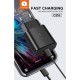 Сетевое зарядное устройство WUW C253, Черный