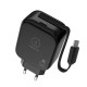 Сетевое зарядное устройство WUW C257, Черный