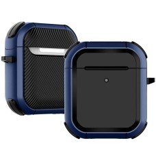 Чохол Apple AirPods, AirPods 2, Epik Black Edition, Синій